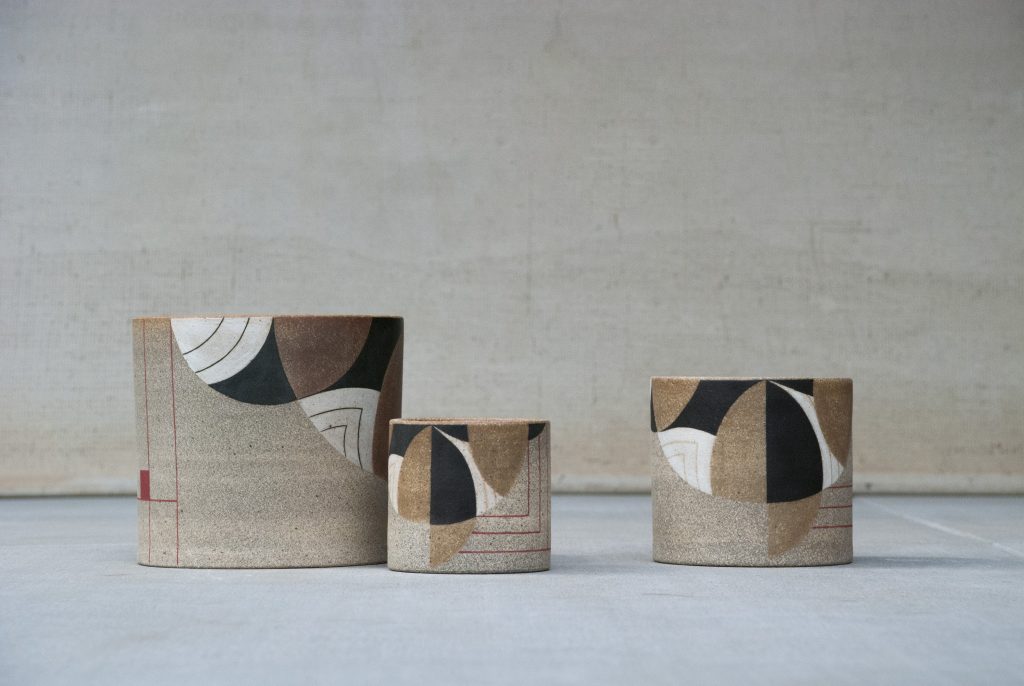 Frank Lloyd Wright-inspired planters by Pawena Studios