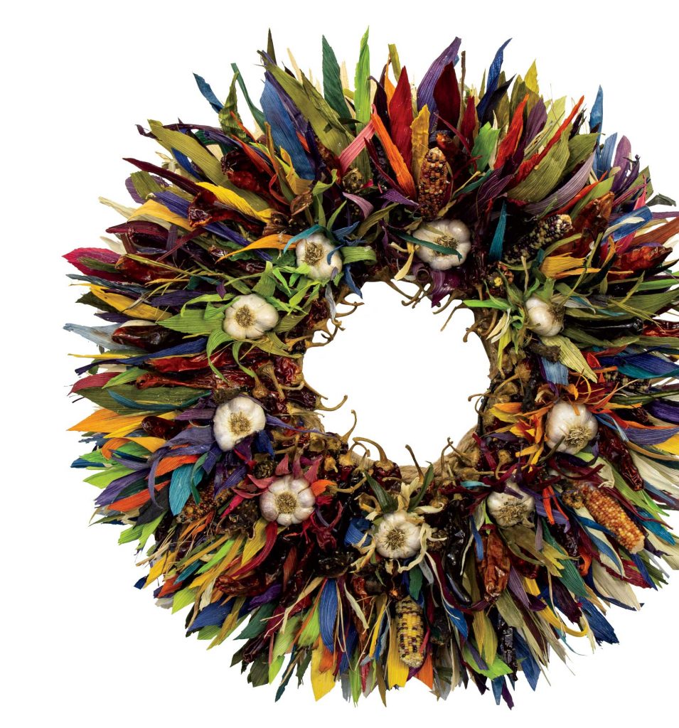 Created with natural elements native to Arizona and the surrounding Southwest, outdoor-safe Wise Wreaths are a celebration of textures and colors, and are available in a variety of styles. Custom requests available. Approximately 22" and 30" in diameter. $180-$220 (thewisewreath.com)