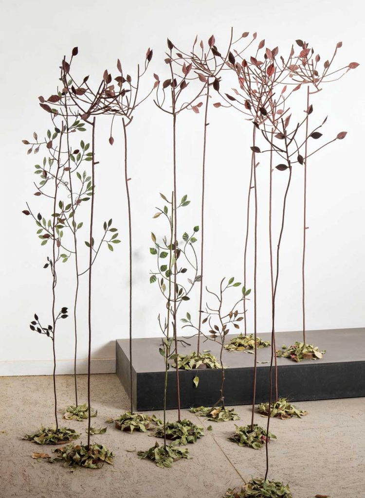 With a focus on metal fabrication, fine artist Linda Margaret Kilgore’s work has been featured in exhibits around the world. Shown here, “Los A’rboles” was inspired by the Sonoran Desert’s giant saguaros, tall, spiny cholla and mesquite and ironwood trees. Painted mild steel. 36"-66"H by 8"-17"W. $550-$1,900 (lindamargaretkilgore.com)