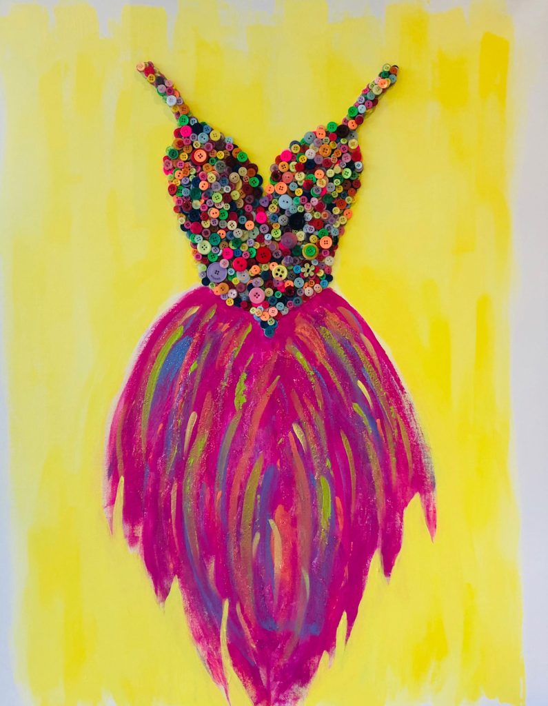 Painting of a ballerina bust