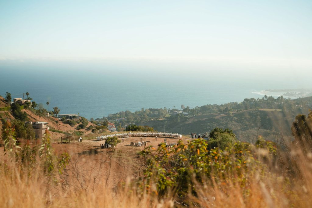Views of the Malibu Hilltop venue in Malibu California