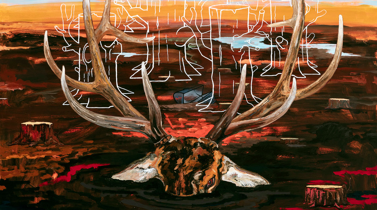 Painting by Norman Akers
