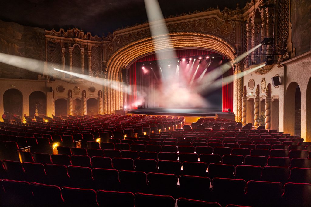 The interior of the historic Orpheum Theatre
