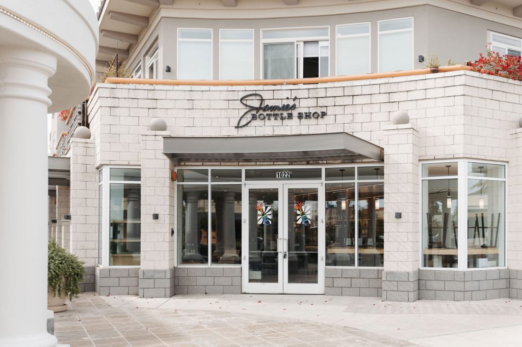 The exterior of Jamie's Bottle Shop in Scottsdale