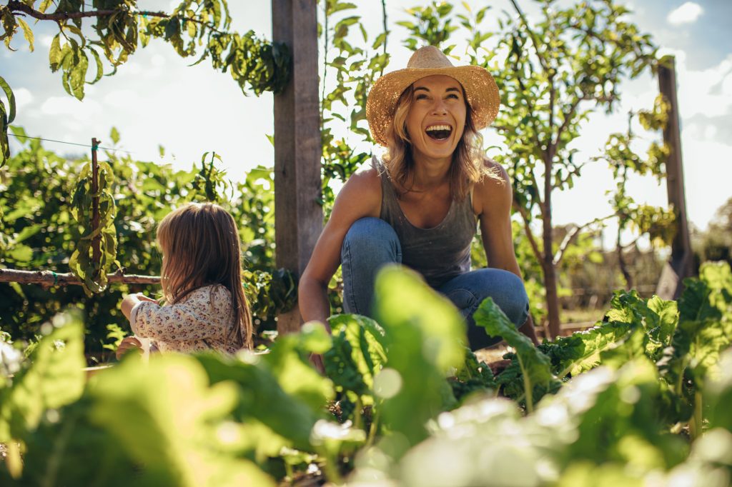 Woman gardening