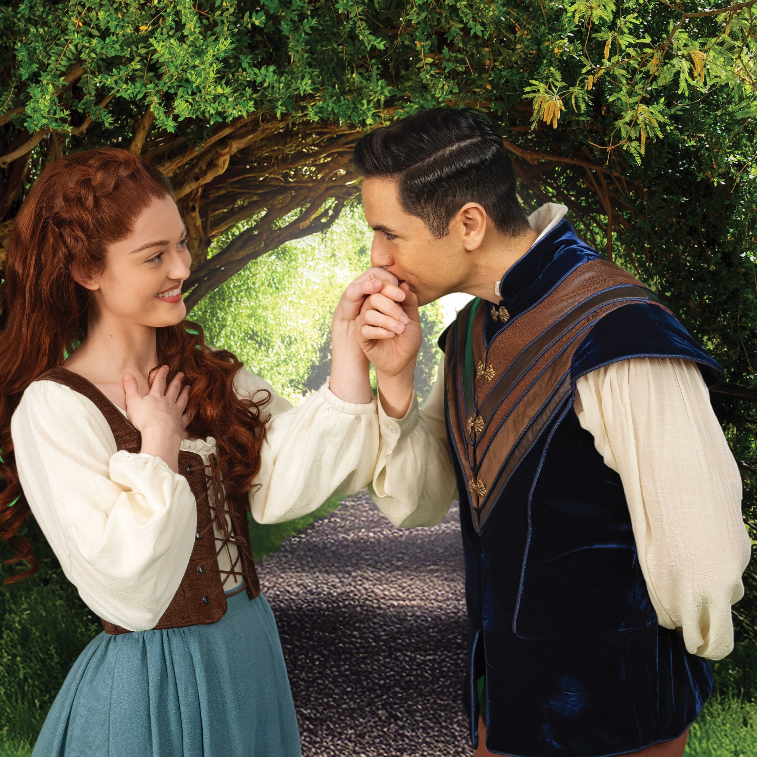 Bailee Endebrock as Danielle and Jason Gotay as Prince Henry in "Ever After." photo by Brennen Russell