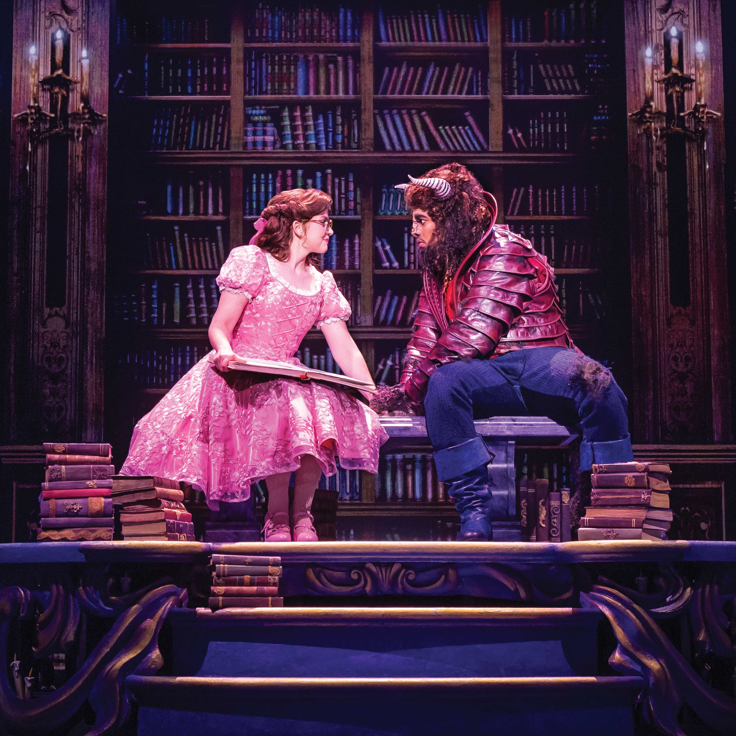 Kyra Belle Johnson and Fergie L. Philippe in Disney's "Beauty and the Beast." Photo by Matthew Murphy. (c) Disney
